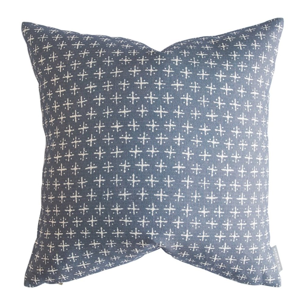 Batik Crosses 20x20 Throw Pillow Square Sham